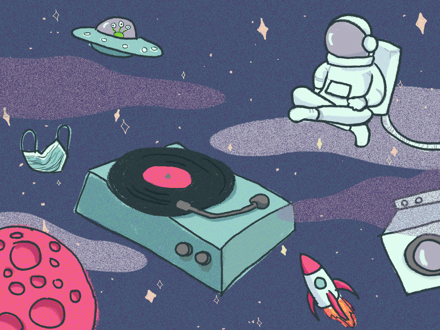 post- illustration space vinyl